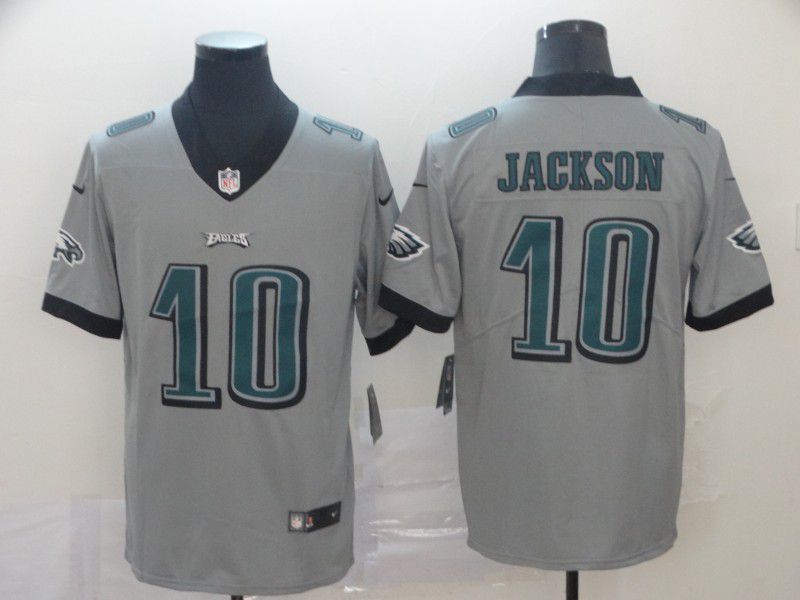 Men Philadelphia Eagles 10 Jackson Grey Nike Vapor Untouchable Limited NFL Jersey